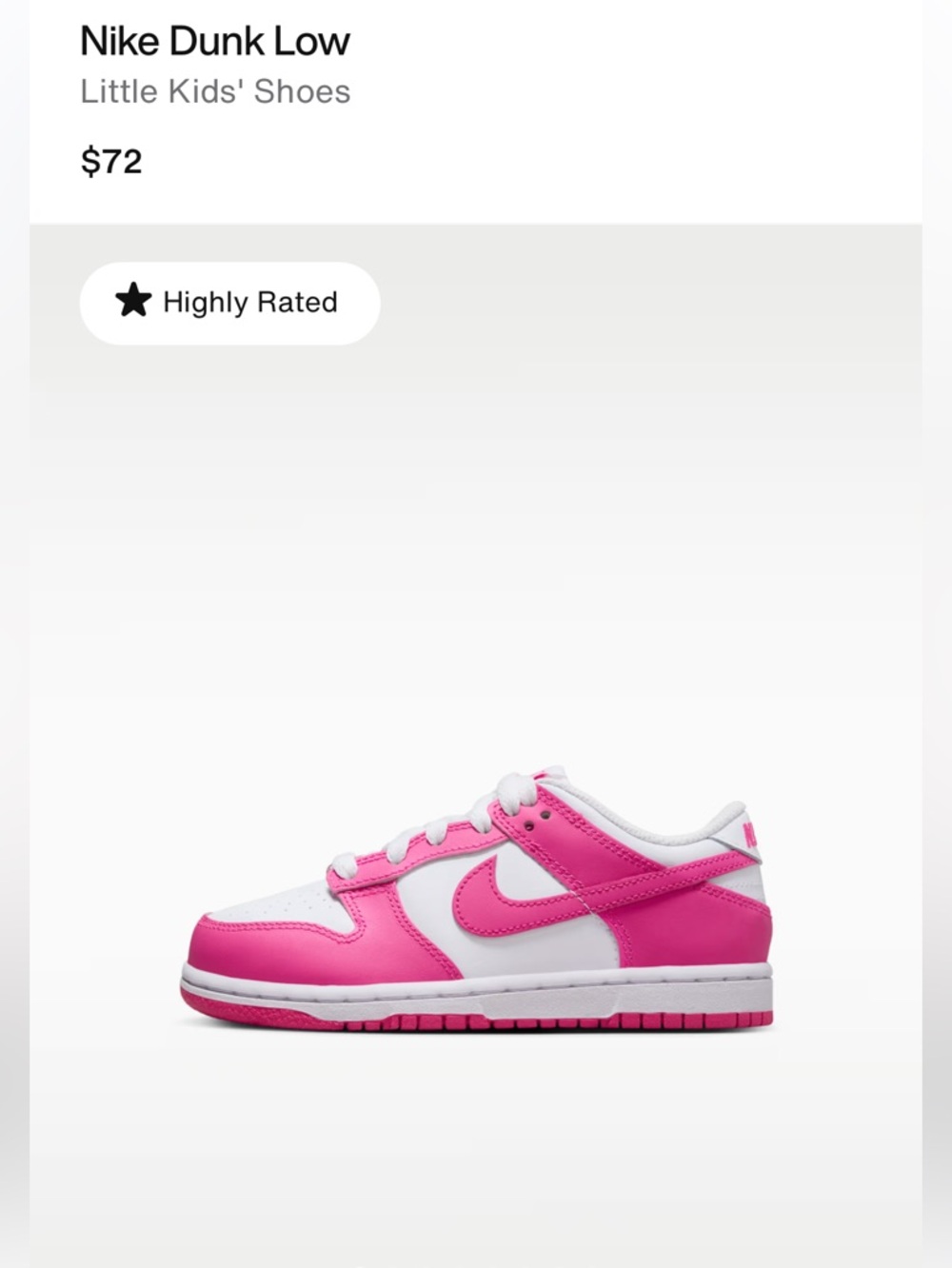 Nike Dunk Low Little Kids' Shoes 13C